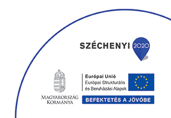 Széchenyi 2020 logó és navigáció a Fejlesztések oldalra